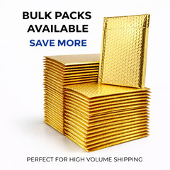 Metallic Poly Bubble Mailers Any Size Shipping Padded Envelopes Self Seal Bags