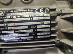 MGM .44/.3 KW 3 Phase 3360/1680 RPM Brake Motor 71 Frame 480 V Type BAD 71B2/4