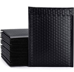 Poly Bubble Mailers Shipping Mailing Padded Envelopes Bags Self Seal 6×10 Black