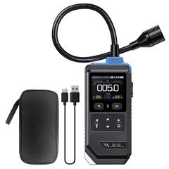 Portable Gas Leak Detector 50000PPM Sound & Light Alarm Combustible Natural Meth