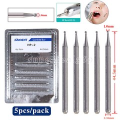 Dental Carbide Burs HP 1 2 3 4 8 Long Straight Bur Slow Speed Handpiece Prima to