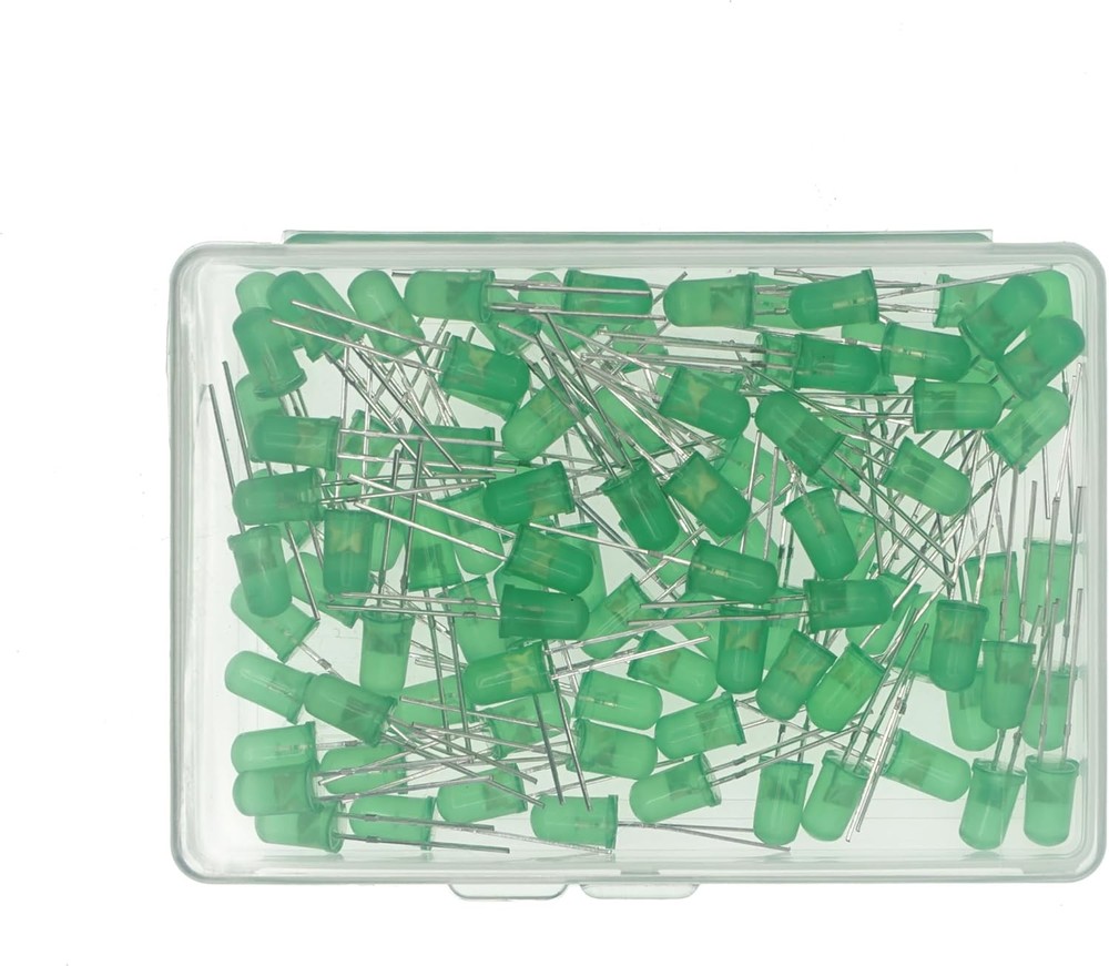 5mm Green LED Diode Lights DC 2V 3V 20mA Emitting Diodes
