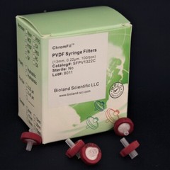 13mm PVDF Syringe Filter (0.22um/0.45 um Pore Sizes, Non-sterile, 100 pieces)