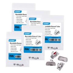 AZDENT Dental Orthodontic Bondable Buccal Tube 1st 2nd Molar MBT/Roth.022/.018