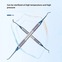 6 Pcs Dental Composite Resin Filling Tool Set Titanium Plated Spatula