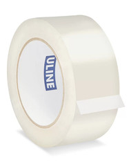 Uline Clear Industrial Packing/Shipping Tape 6 Rolls – 2 Mil, 2″ x 110 yds S-423