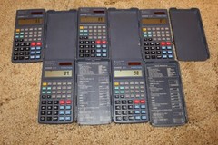 5X Casio FX-65 Two Way Power 10+2 Digits Fraction Scientific Calculator w/cover