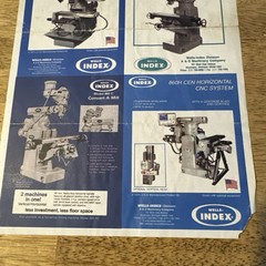Wells Index Specification Sheet For Convert A Mill, Vector Drive CNC System