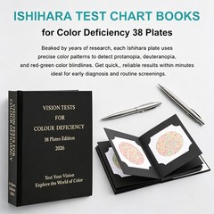 Ishihara Test Book, Color Vision Chart, Color Blindness Test, Color Deficiency