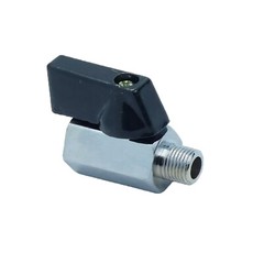 Mini Ball Valve 1/8″ Male X Female NPT Chrome Plated Brass Body 450 psi M X F