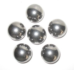 6 (six) 1-5/8 Inch Soft Polish Steel Balls Can be machined, welded or drilled