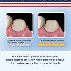Dental LED Brushless Electric Micro Motor / 1:5 1:1 1:4.2 Fiber Optic Handpiece