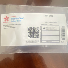 Sakura Tissue-Tek Cutter Blade 4772 Kit, 5 Blades, Medical Laboratory Pathology