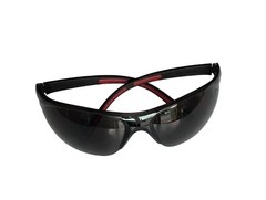 99-T8400-G – Safety Glasses – Frameless with Rubber Temples and Grey Tinted Lens