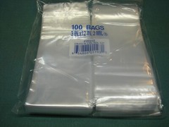 4,000 3 x 12 2 Mil Zip lock Top Seal Clear Poly Bags Incense, Jewelry, Food, FDA