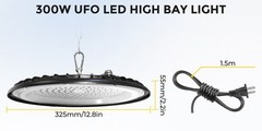 300W UFO Led High Bay Light Warehouse Factory Commercial Industrial Shop Light
