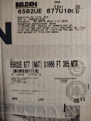 Belden 6502UE 22/4 CMP Plenum Cable ~750 FT Remaining | 4 Conductor 22 AWG USA