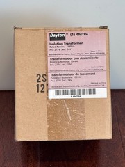 Dayton 4MTP4 Safety Isolating Transformer 100VA 0–277V to 24V Class 105