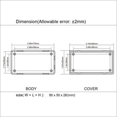 5 Pieces Plastic Project Boxes Junction Case for Electronic Project, Black 3.1 X
