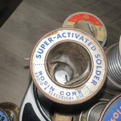 Lot of Solder Spools Over 3 Pounds! Various Sizes 10 Rolls Used