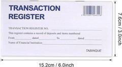 24 PCS Check Registers for Personal Checkbook, Easy to Read Checkbook Register