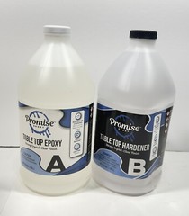Promise Epoxy – 1 Gallon Kit of Crystal Clear Table Top Epoxy Resin