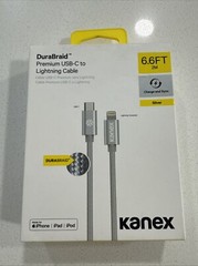 Kanex DuraBraid Lot of 3 Premium USB-C to USB-C Charging Cable 6.6′ Black NIB B
