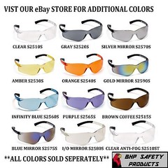 (6 PAIR) PYRAMEX ZTEK SAFETY GLASSES INDOOR/OUTDOOR LENS I/O MIRROR S2580S