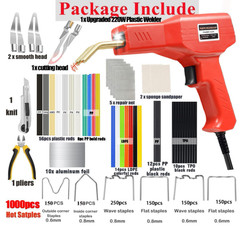Upgraded 220W Plastic Welder, 2 in 1 Plastic Welding Kit Plastic Repair Welder K