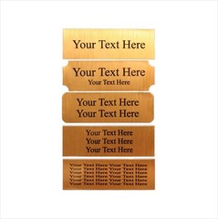 1×3 Custom Engraved Sublimation Aluminum Plate Plaque Name Tag Trophy Urn