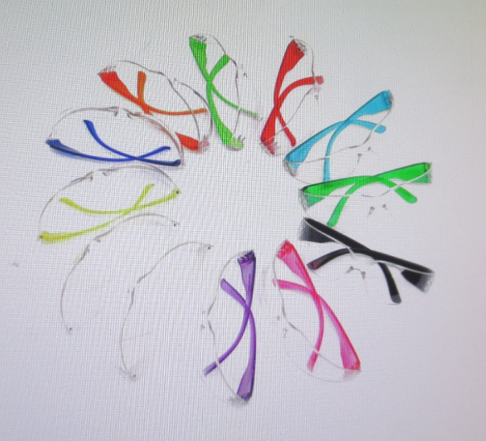BISON LIFE Kids Clear Lens Color Temple Safety glasses, Assorted 12PK