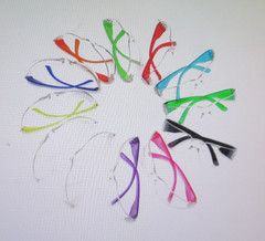 BISON LIFE Kids Clear Lens Color Temple Safety glasses, Assorted 12PK