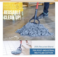 Bison Life KLEEN HANDLER Nano Microbial General Cleaning Mop – 1 Replacements