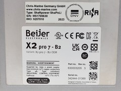 BEIJER ELECTRONICS X2 PRO 7-B2 HMI PANEL 630003205 REV 5