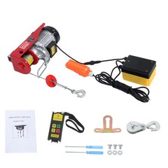 Mini Electric Hoist PA600 1320lbs & Wireless Remote Control 110V Height 40ft/12m