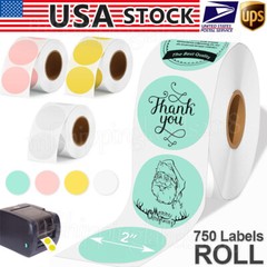 2″ Round Direct Thermal Labels Self-Adhesive Sticker Zebra, Rollo & Munbyn Compt