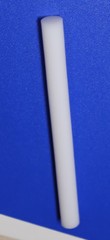 SOLID OPAQUE WHITE ACRYLIC PLEXIGLASS LUCITE ROD 1” DIAMETER 18” INCH LONG clear