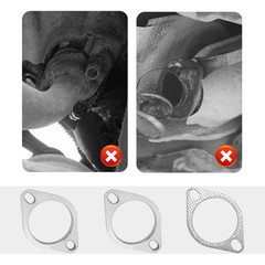 2-Bolt 2.5 Inch Exhaust Flange Repair Kit Stainless Steel