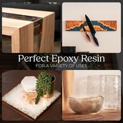 Promise Epoxy – 0.5 Gallon of Clear Table Top Epoxy Resin That Self Levels
