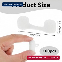 ElevateTech 100 Pieces Nose Plug Filter Disposable Nose Dust Filters Sponge Nost