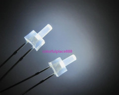 2mm Flat-Top Diffused LED Diodes Colors Red/Yellow/Blue/Green/White/Orange/Warm