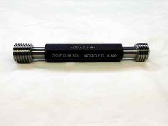 NEW M20 X 2.5 6H METRIC THREAD PLUG GAGE 20.0 2.50 GO NO GO PD’S 18.376 & 18.600