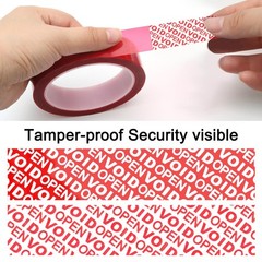 Red Tamper Security Tape,Transfer Tamper Proof Security Void Tapes，Ultra-
