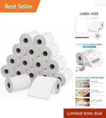 Strong Adhesive 4×6 Direct Thermal Shipping Labels – 4000 Labels for Quick Use