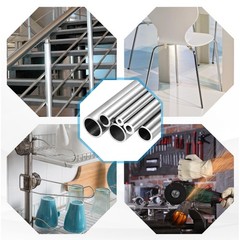 Aluminium Round Tube Pipe 1/1.5/2/2.5/3/4/4.5mm~10mm Wall Thickness 500mm Length