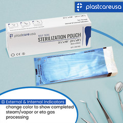 Self Sterilization Pouches Pouch Autoclave, Sterilizer Bags Dental Tattoo Nail