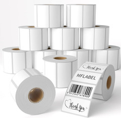 12 Rolls Thermal Shipping Labels (12,000 Labels) – 2.25 X 1.25 Inch Direct Therm