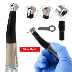 Dental Fiber Optic LED 1:1 Contra Angle Handpiece Inner Water Spray Push Button