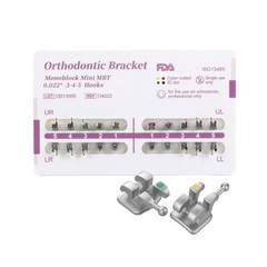 Dental Orthodontic Brackets Braces Mini MBT Roth.022 Hook 345 /NITI Arch Wires