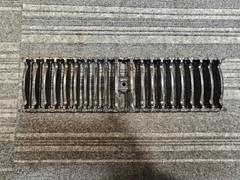 ZURN P6-DGC 5 3/8 in Width 19.5″ Length, Ductile Iron Grate Rectangular Slotted